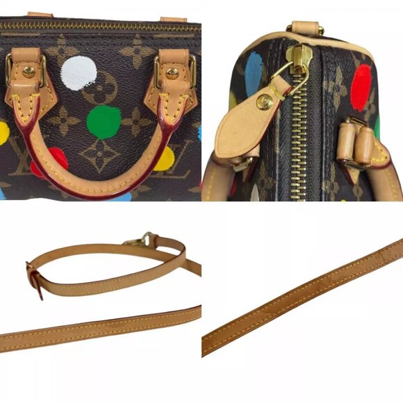 LOUISVUITTON KusamaYayoiCollaboration ShoulderBag M81979 MonogramNanospeedy used - Picture 12 of 12